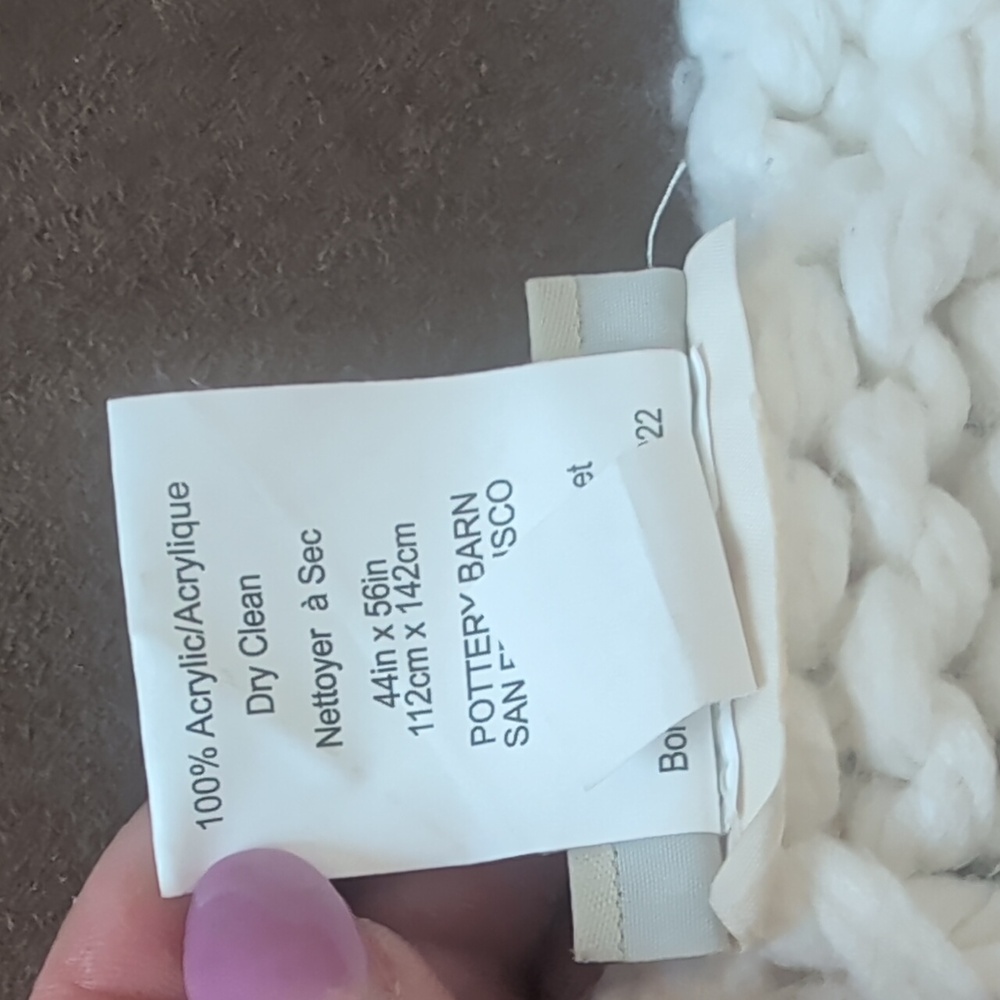 Pottery Barn Cable Throw - Picture 4 of 5